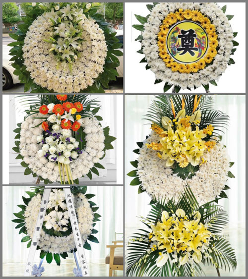 山东青岛黄岛区大村镇李家村花圈速递